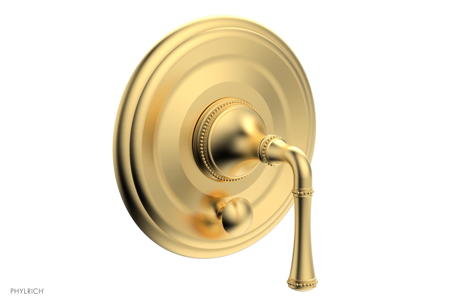 Phylrich BEADED Pressure Balance Shower Plate with Diverter and Handle Trim Set