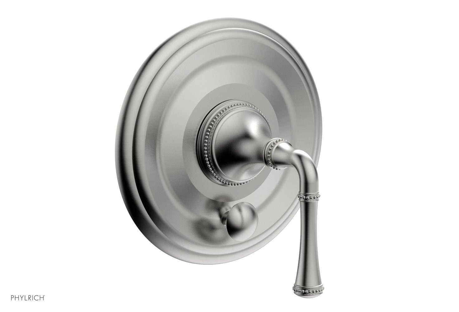 Phylrich BEADED Pressure Balance Shower Plate with Diverter and Handle Trim Set