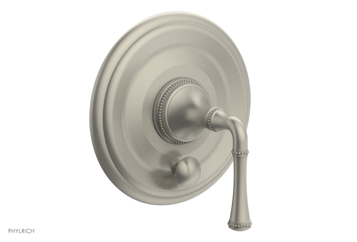 Phylrich BEADED Pressure Balance Shower Plate with Diverter and Handle Trim Set
