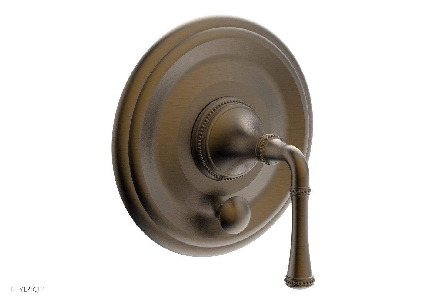 Phylrich BEADED Pressure Balance Shower Plate with Diverter and Handle Trim Set