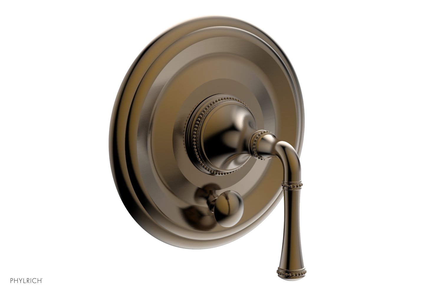 Phylrich BEADED Pressure Balance Shower Plate with Diverter and Handle Trim Set