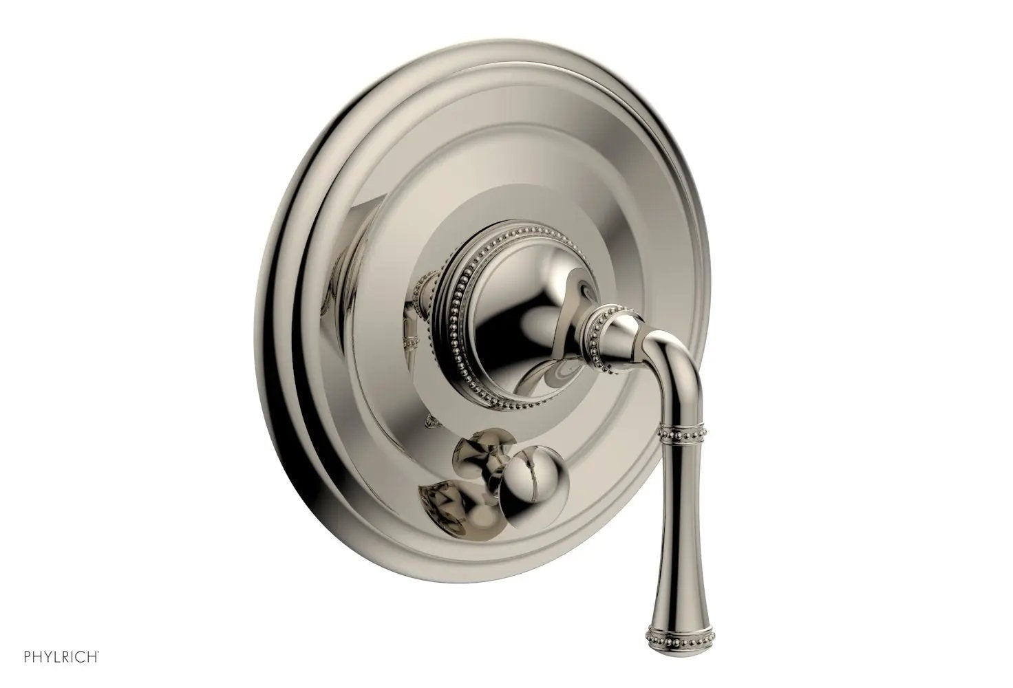 Phylrich BEADED Pressure Balance Shower Plate with Diverter and Handle Trim Set by Phylrich