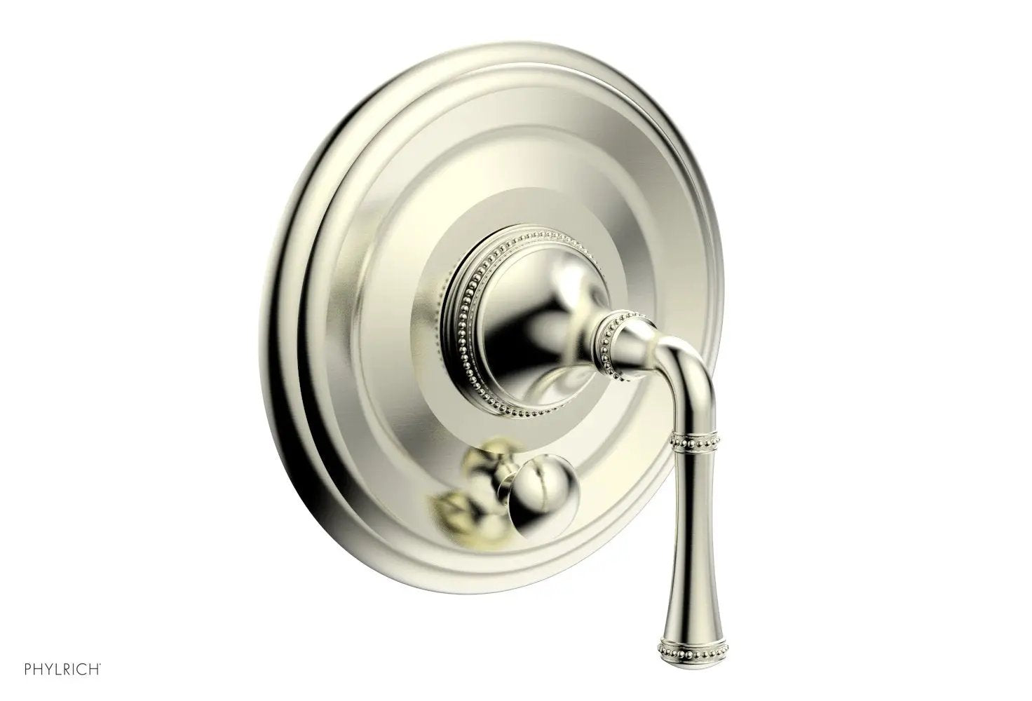 Phylrich BEADED Pressure Balance Shower Plate with Diverter and Handle Trim Set by Phylrich