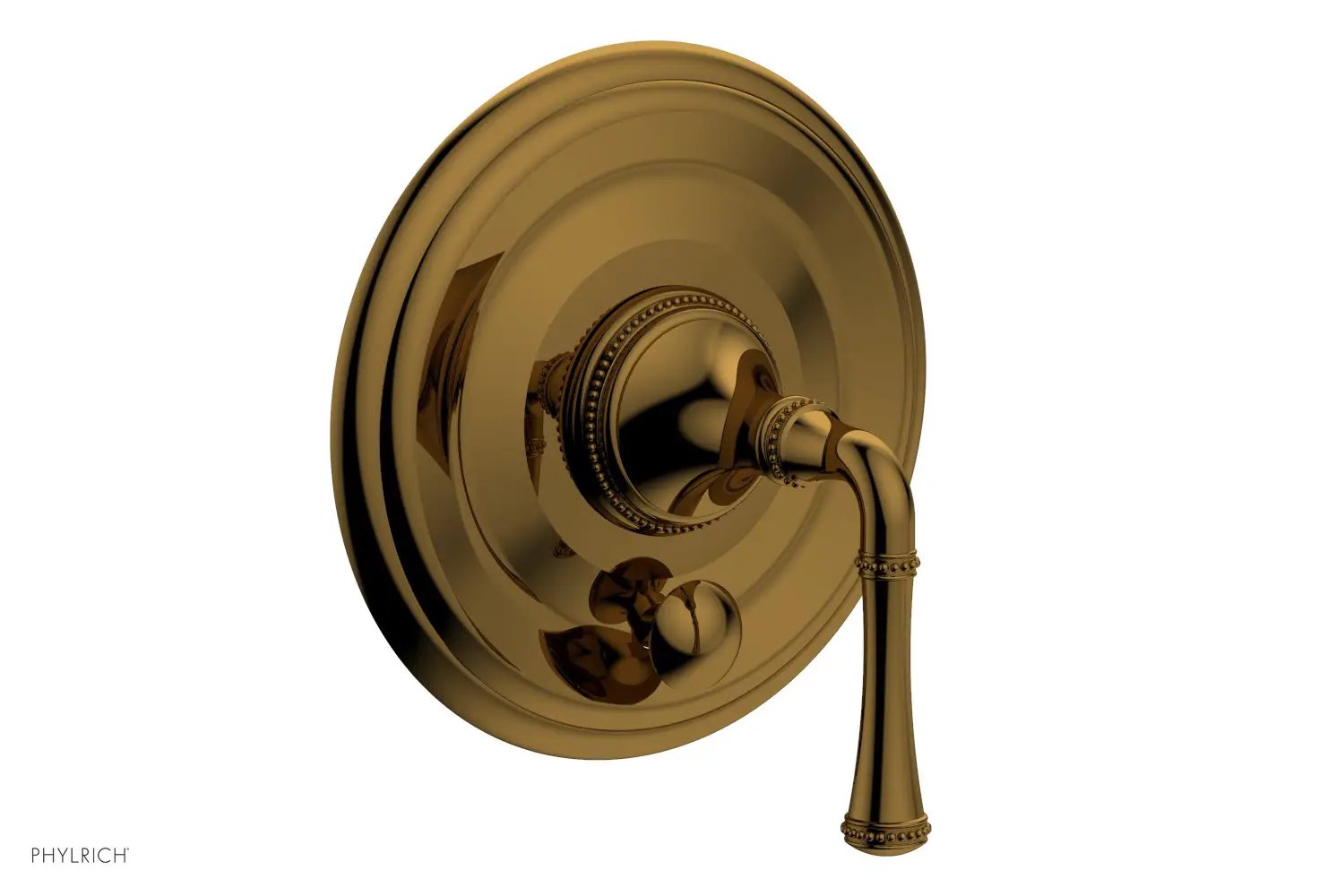 Phylrich BEADED Pressure Balance Shower Plate with Diverter and Handle Trim Set by Phylrich