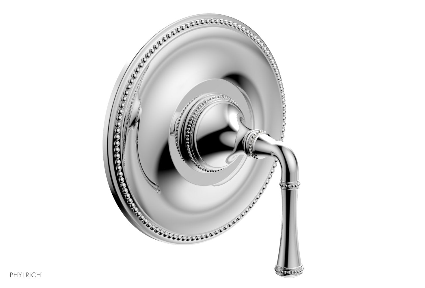 polished chrome shower plate