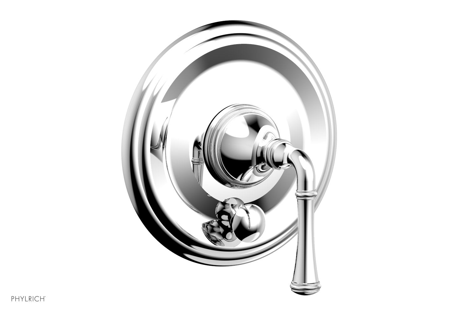 polished chrome shower plate