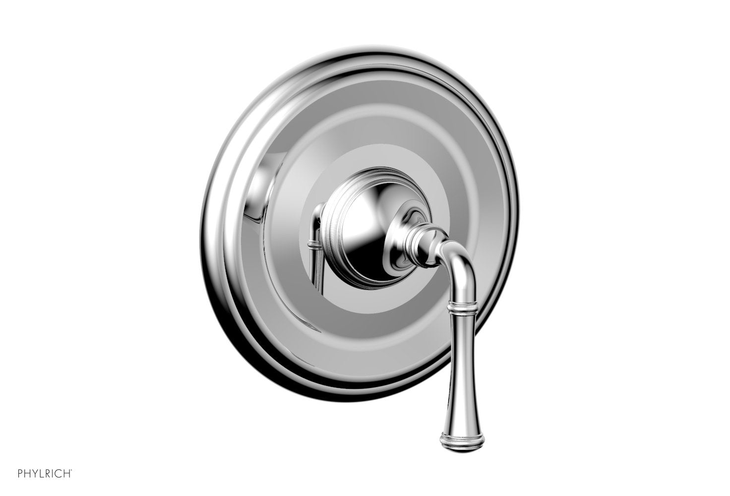 polished chrome shower plate