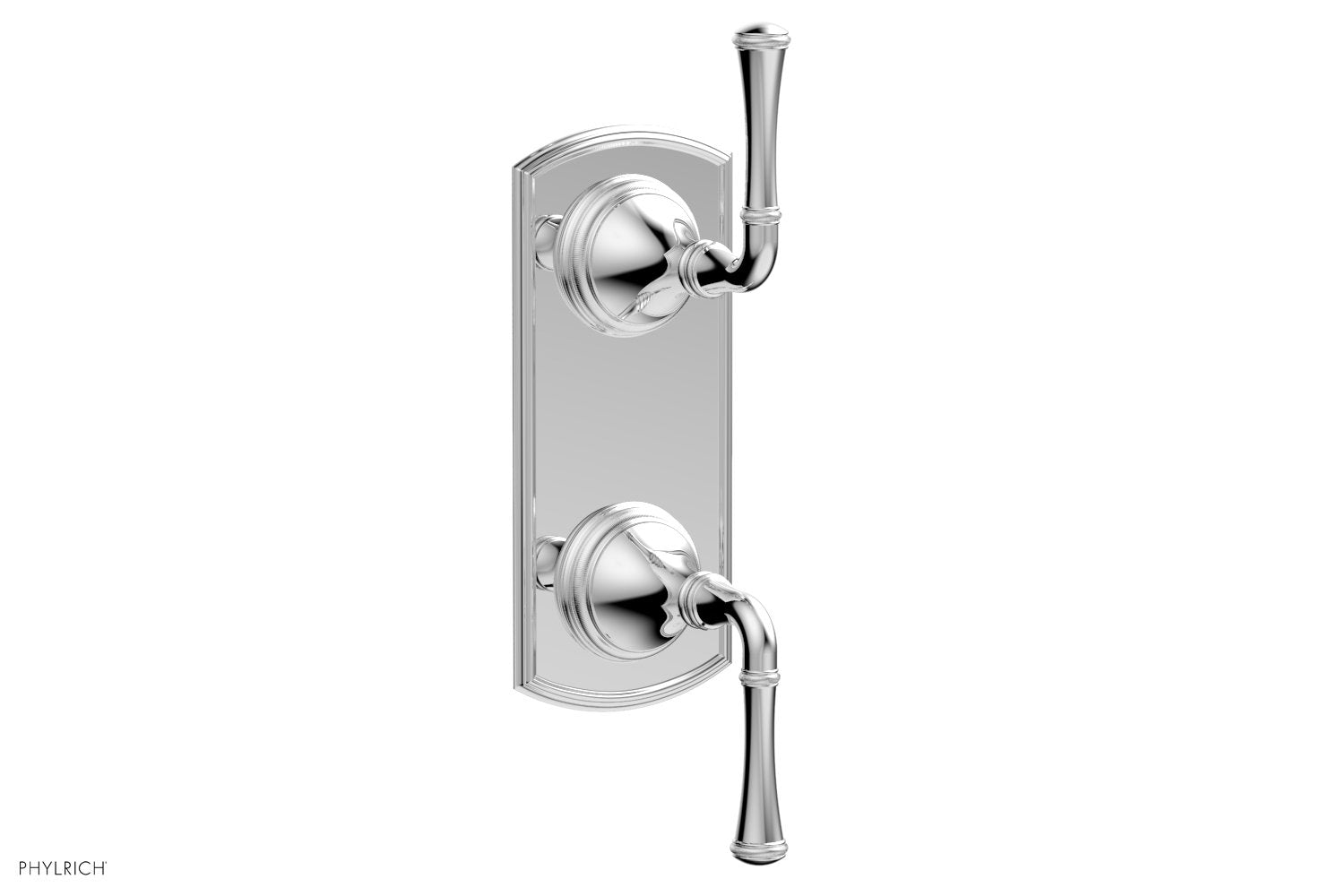 polished chrome thermostatic valve