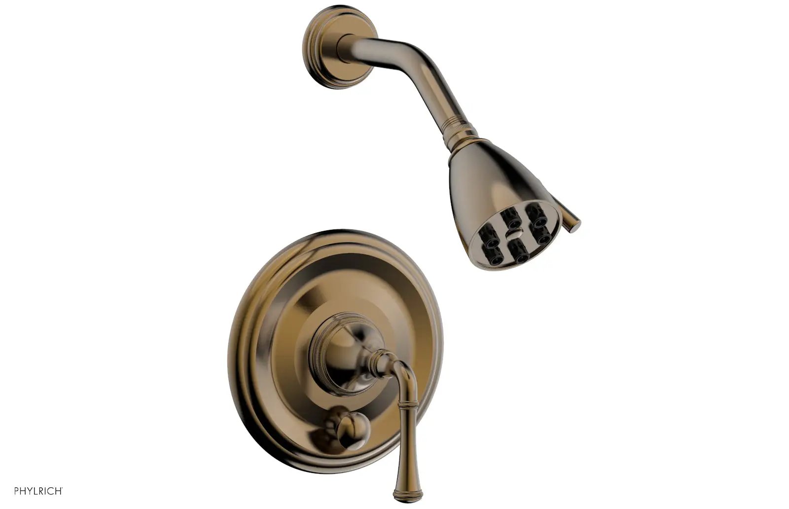 Phylrich COINED Pressure Balance Shower and Diverter Set (Less Spout), Lever Handle by Phylrich