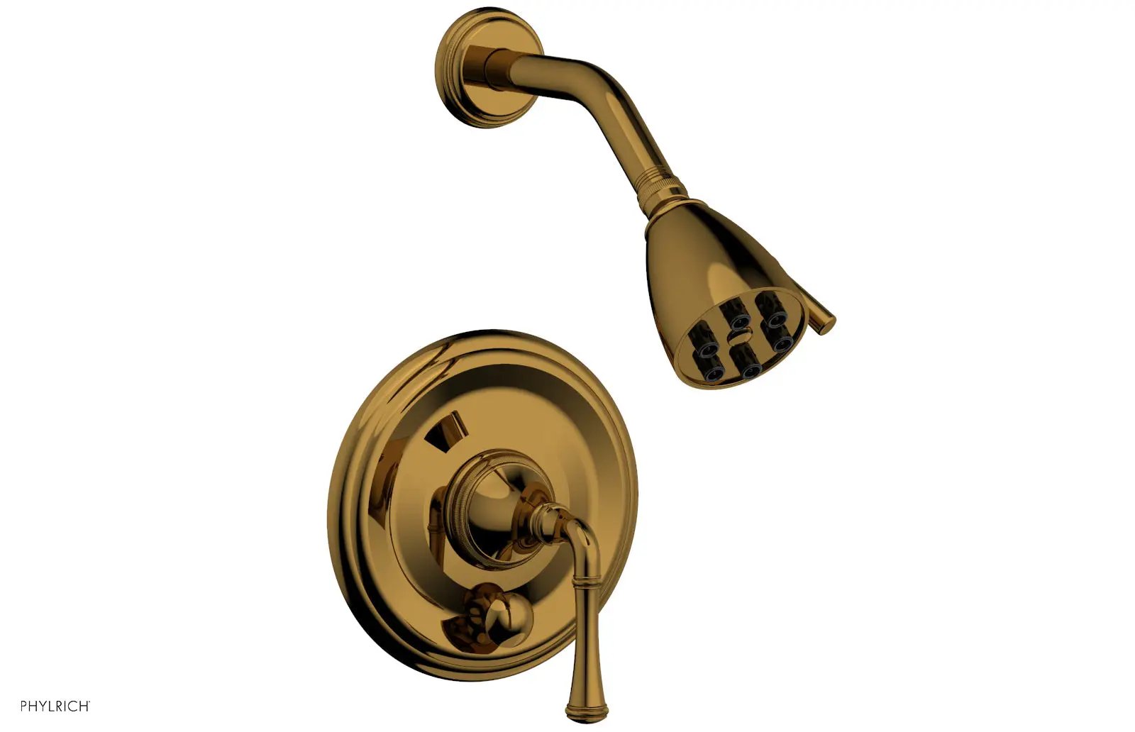 Phylrich COINED Pressure Balance Shower and Diverter Set (Less Spout), Lever Handle by Phylrich