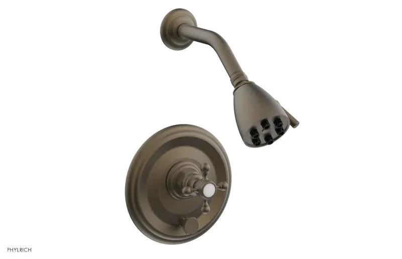Phylrich HEX TRADITIONAL Pressure Balance Shower and Diverter Set (Less Spout) by Phylrich