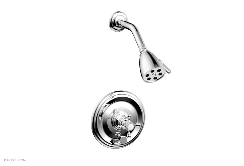 polished chrome shower set