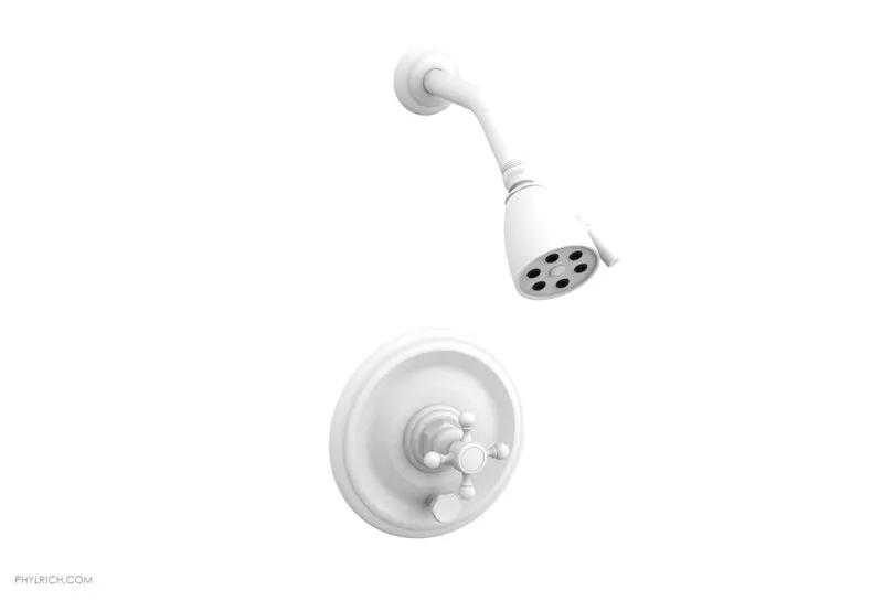 Phylrich HEX TRADITIONAL Pressure Balance Shower and Diverter Set (Less Spout) by Phylrich