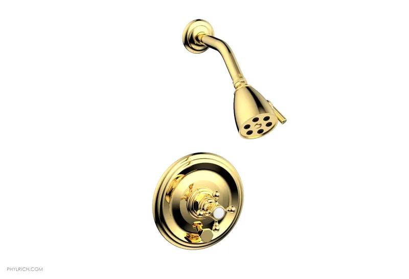 Phylrich HEX TRADITIONAL Pressure Balance Shower and Diverter Set (Less Spout) by Phylrich