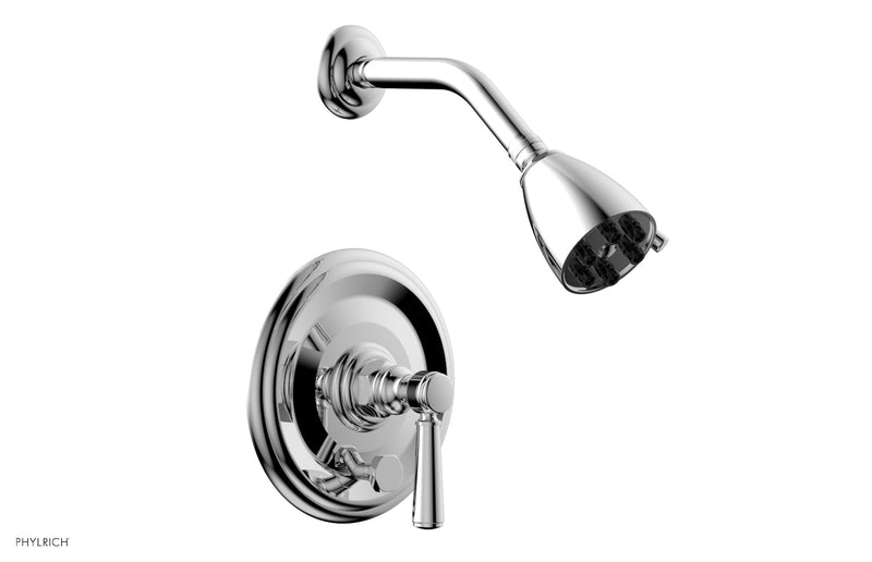 polished chrome shower set