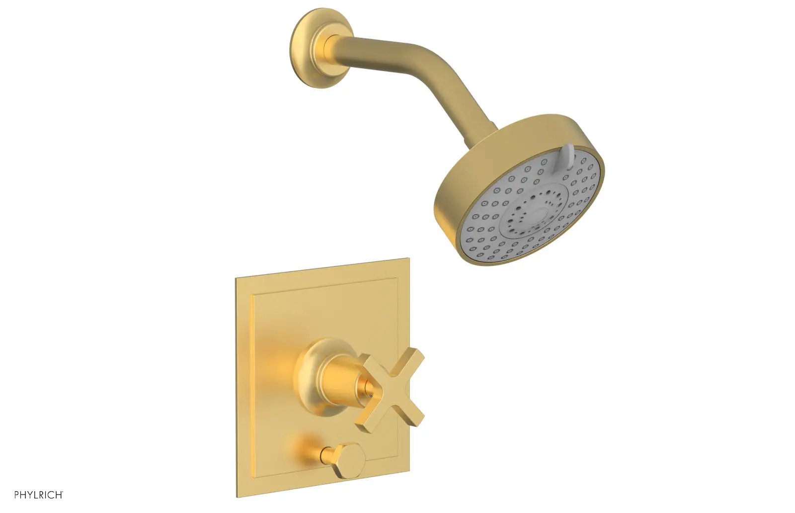 Phylrich HEX MODERN Pressure Balance Shower and Diverter Set - Cross Handle (Less Spout) by Phylrich