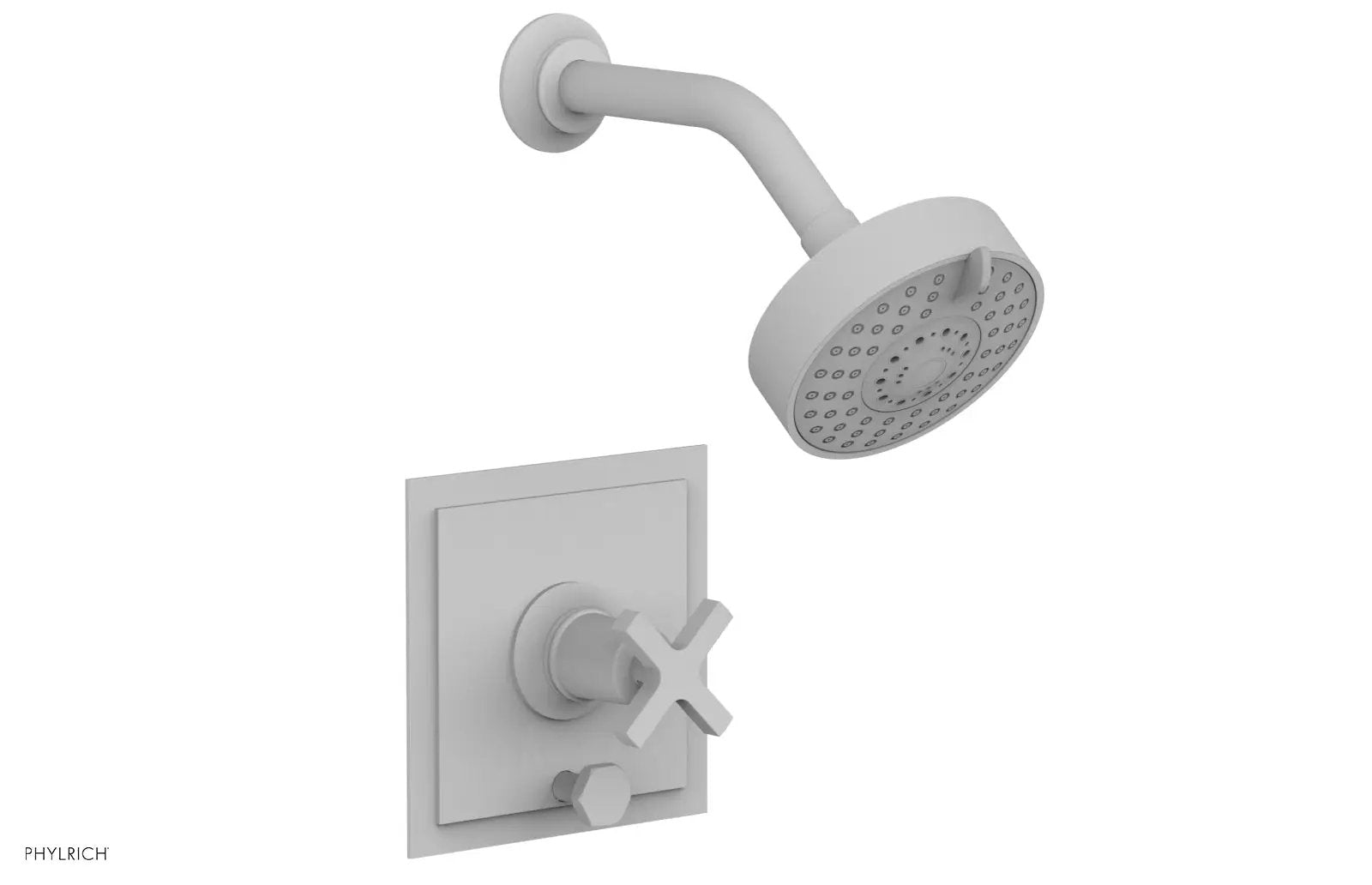 Phylrich HEX MODERN Pressure Balance Shower and Diverter Set - Cross Handle (Less Spout) by Phylrich