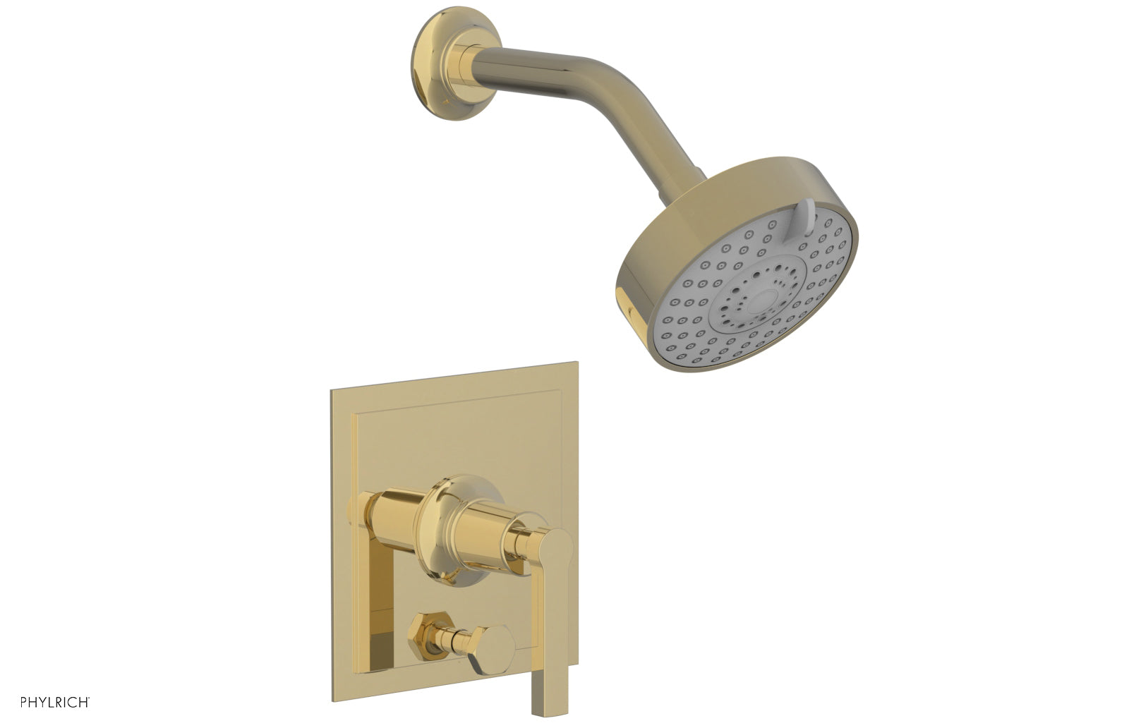 Phylrich HEX MODERN Pressure Balance Shower and Diverter Set Lever Handle (Less Spout) by Phylrich