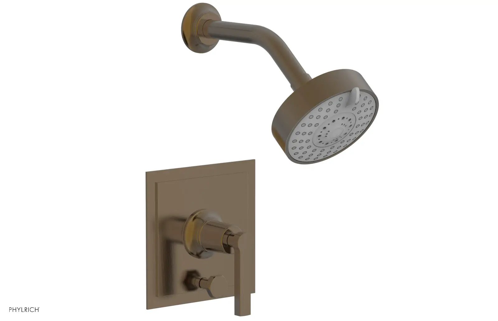Phylrich HEX MODERN Pressure Balance Shower and Diverter Set Lever Handle (Less Spout) by Phylrich