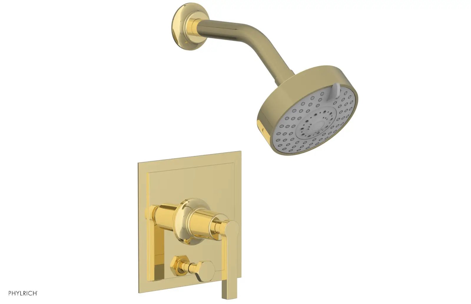 Phylrich HEX MODERN Pressure Balance Shower and Diverter Set Lever Handle (Less Spout) by Phylrich