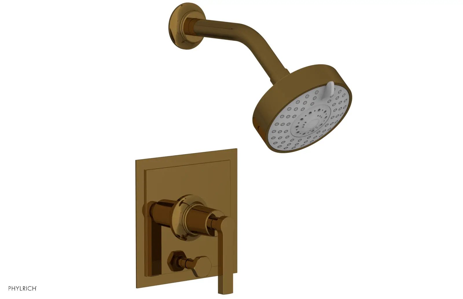 Phylrich HEX MODERN Pressure Balance Shower and Diverter Set Lever Handle (Less Spout) by Phylrich