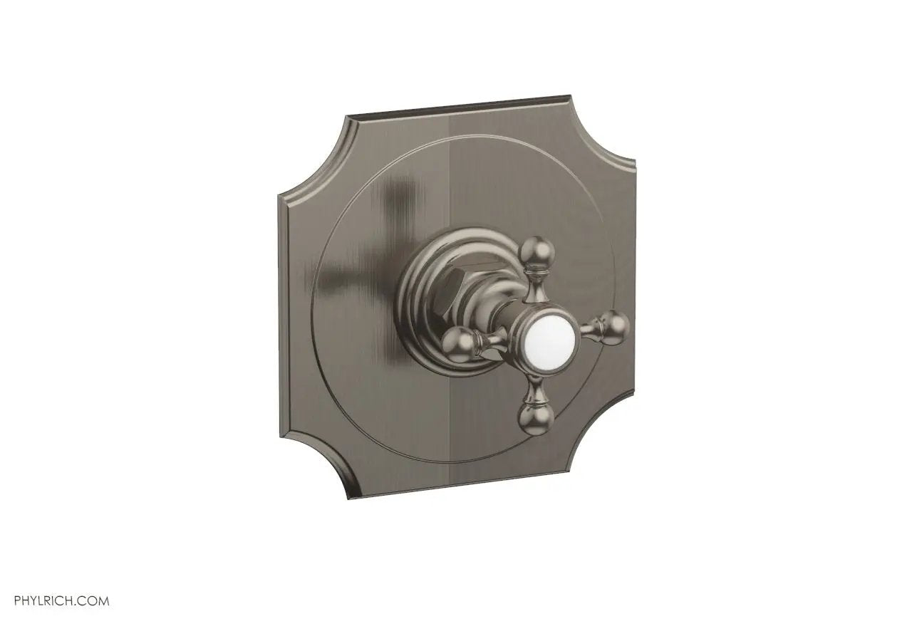 Phylrich HENRI 1/2" Mini Thermostatic Shower Trim with Cross Handle by Phylrich
