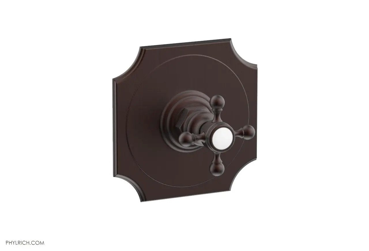 Phylrich HENRI 1/2" Mini Thermostatic Shower Trim with Cross Handle by Phylrich