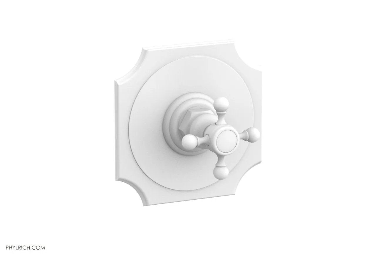 Phylrich HENRI 1/2" Mini Thermostatic Shower Trim with Cross Handle by Phylrich