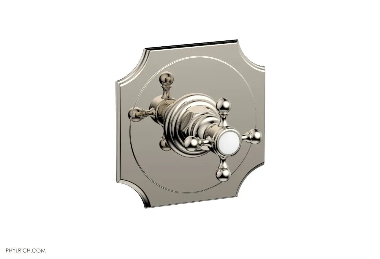 Phylrich HENRI 1/2" Mini Thermostatic Shower Trim with Cross Handle by Phylrich