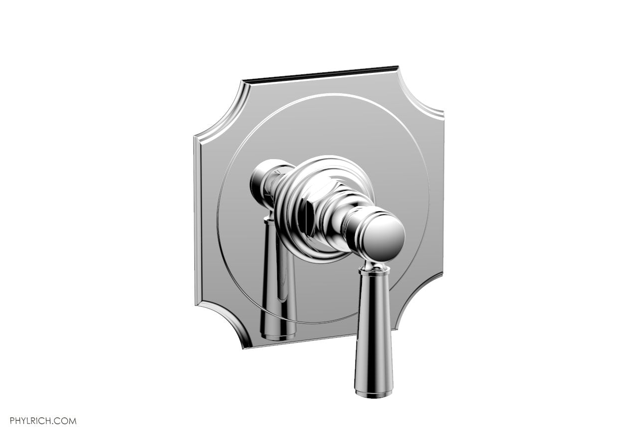 polished chrome shower trim