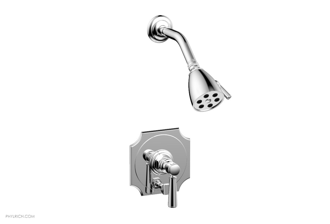 polished chrome shower set