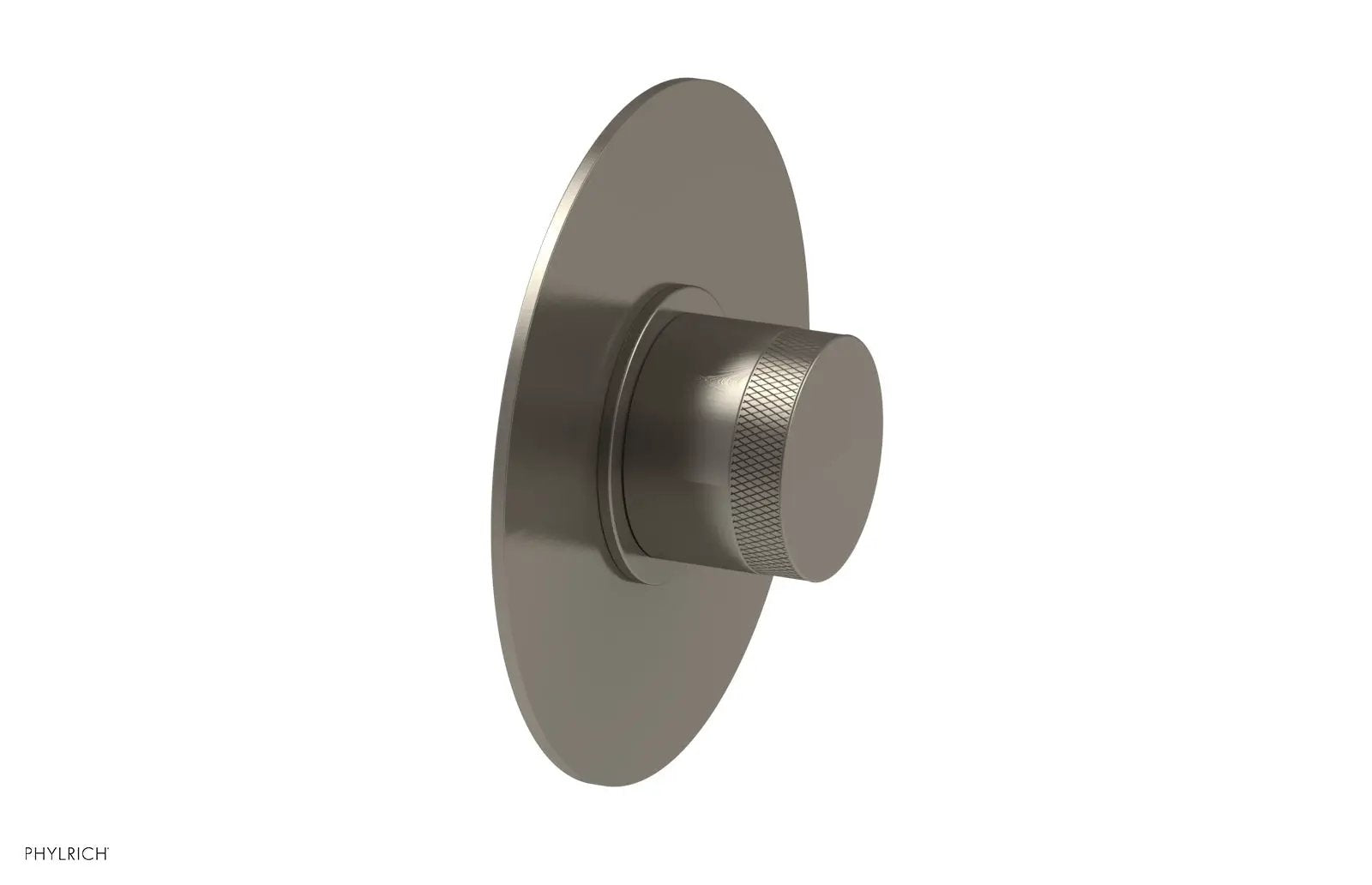Phylrich BASIC II 1/2" Mini Thermostatic Round Shower Trim - Knurled Handle by Phylrich