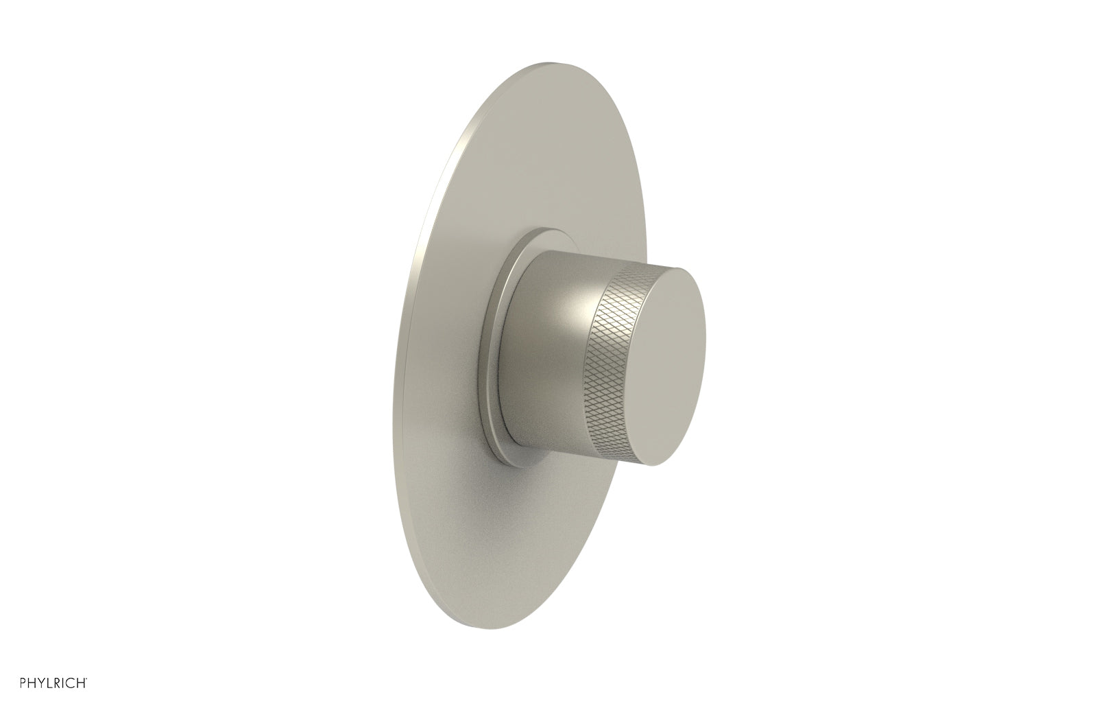 Phylrich BASIC II 1/2" Mini Thermostatic Round Shower Trim - Knurled Handle