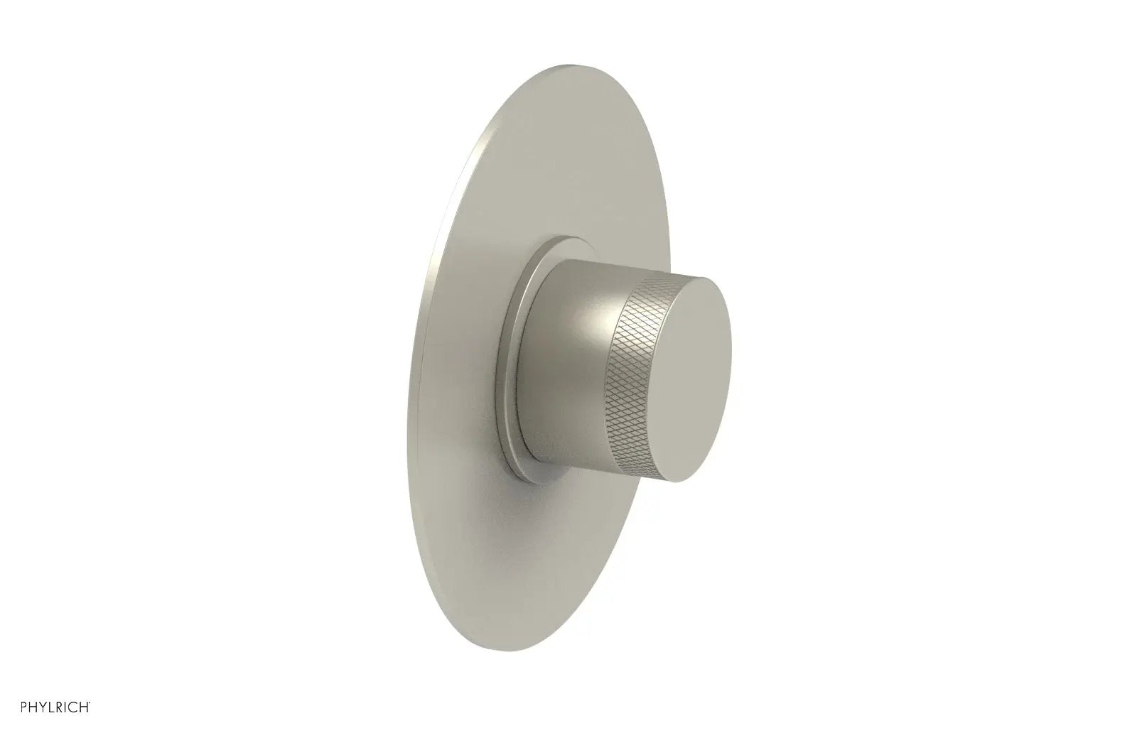 Phylrich BASIC II 1/2" Mini Thermostatic Round Shower Trim - Knurled Handle by Phylrich