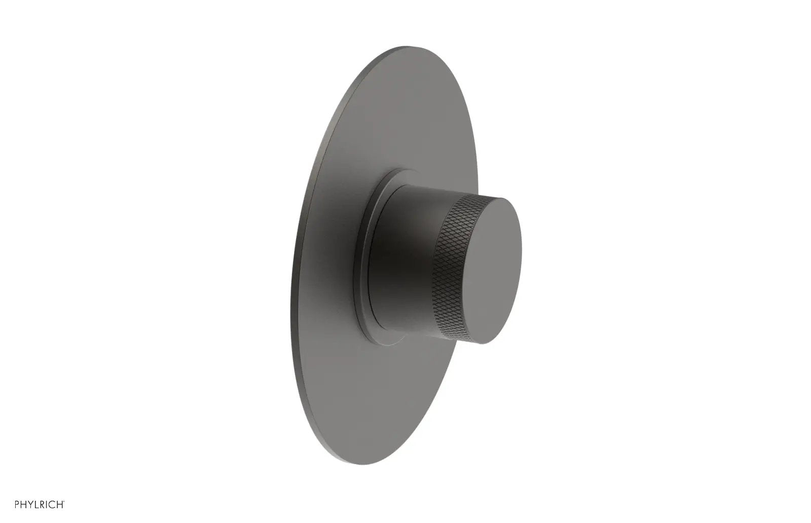 Phylrich BASIC II 1/2" Mini Thermostatic Round Shower Trim - Knurled Handle by Phylrich