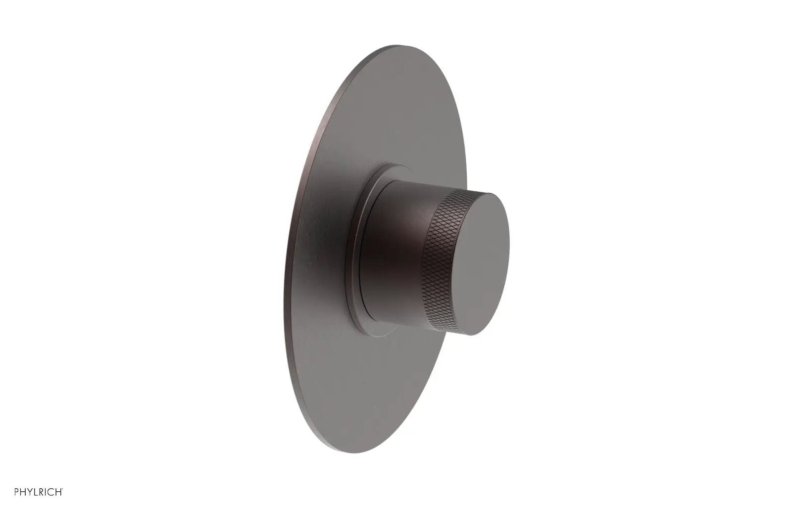 Phylrich BASIC II 1/2" Mini Thermostatic Round Shower Trim - Knurled Handle by Phylrich