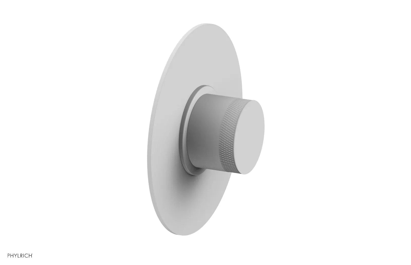 Phylrich BASIC II 1/2" Mini Thermostatic Round Shower Trim - Knurled Handle by Phylrich