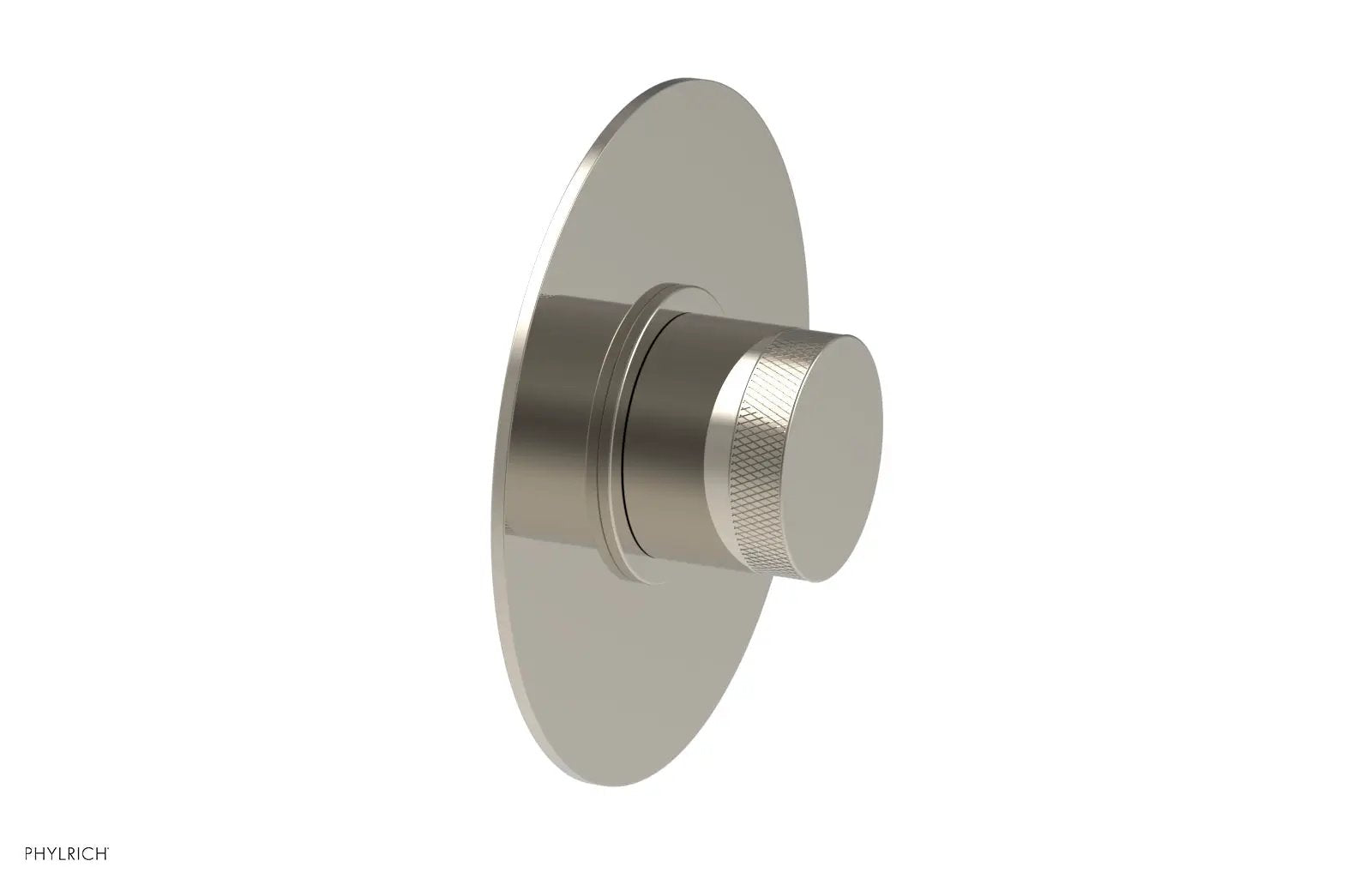 Phylrich BASIC II 1/2" Mini Thermostatic Round Shower Trim - Knurled Handle by Phylrich