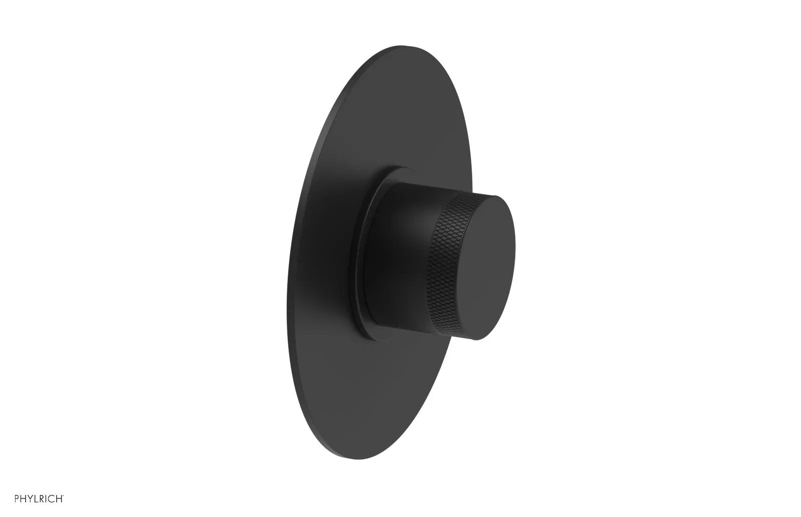 Phylrich BASIC II 1/2" Mini Thermostatic Round Shower Trim - Knurled Handle by Phylrich