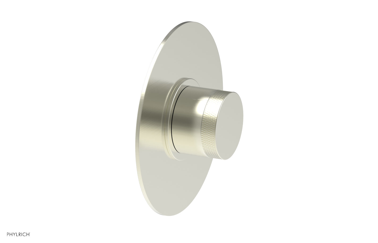 Phylrich BASIC II 1/2" Mini Thermostatic Round Shower Trim - Knurled Handle