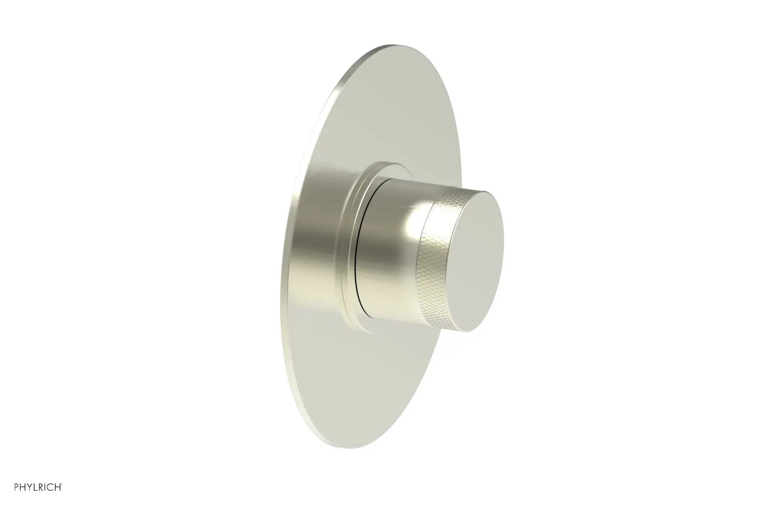 Phylrich BASIC II 1/2" Mini Thermostatic Round Shower Trim - Knurled Handle by Phylrich