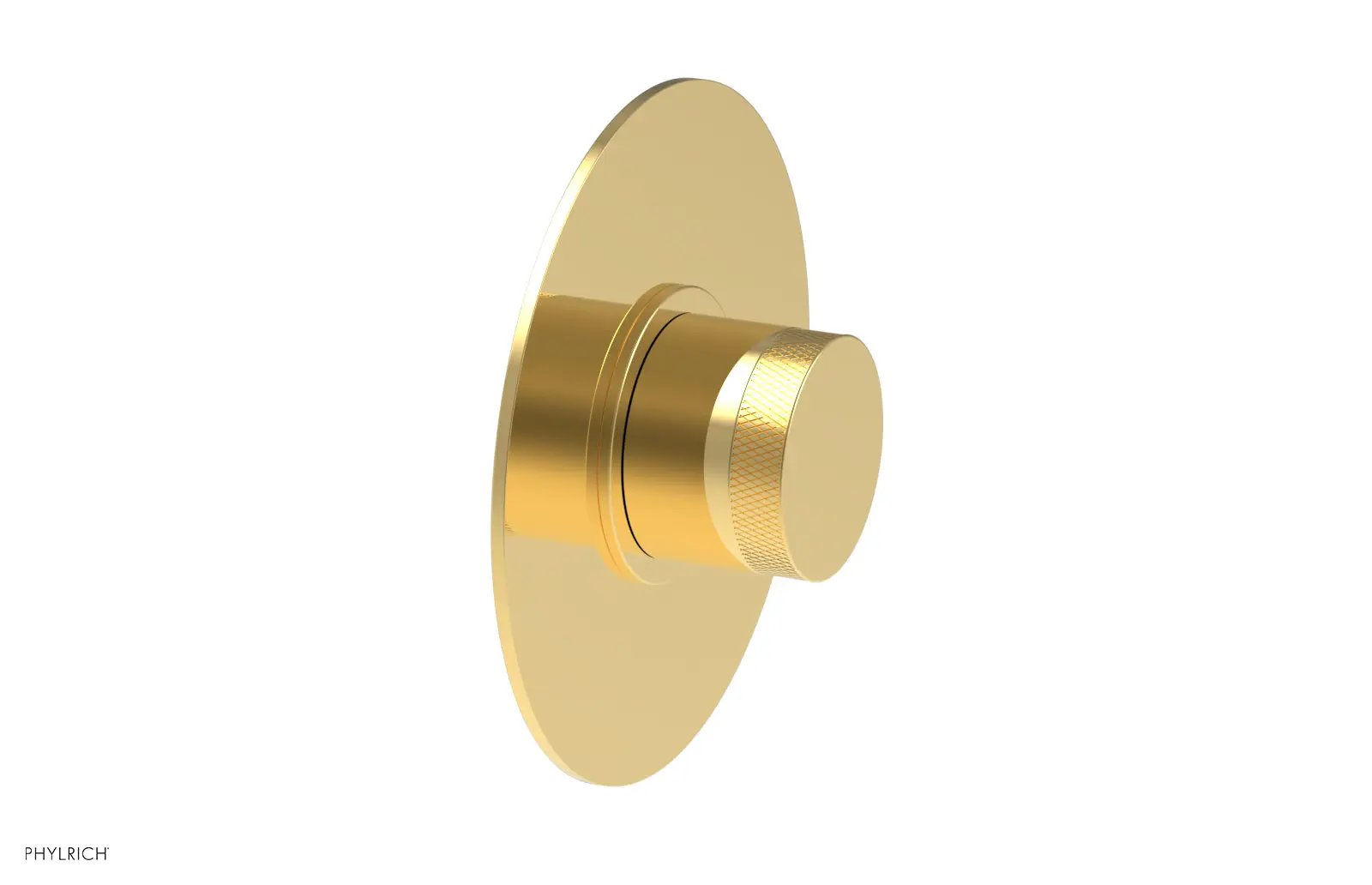Phylrich BASIC II 1/2" Mini Thermostatic Round Shower Trim - Knurled Handle by Phylrich