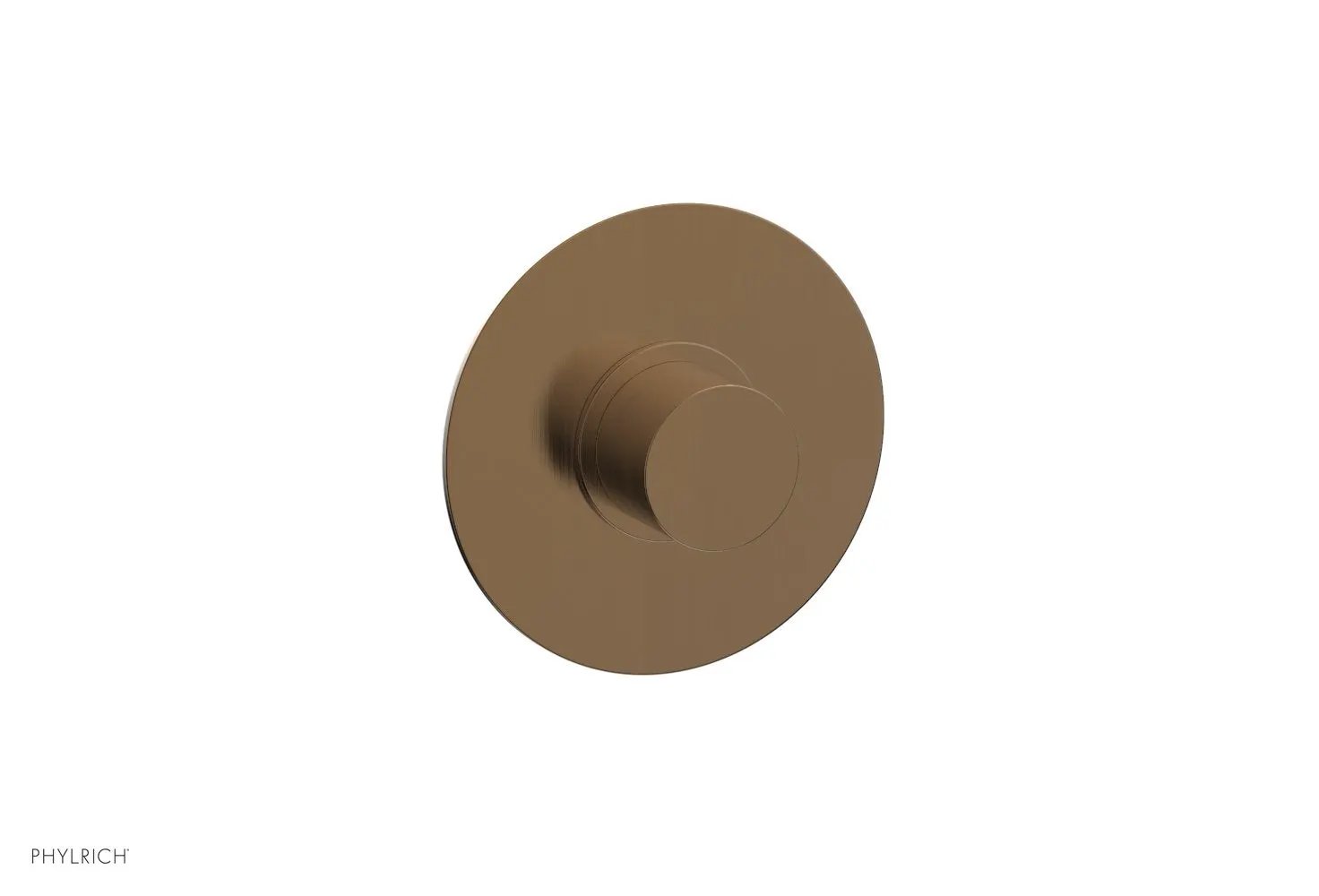 Phylrich BASIC II 1/2" Mini Thermostatic Round Shower Trim Smooth Handle by Phylrich