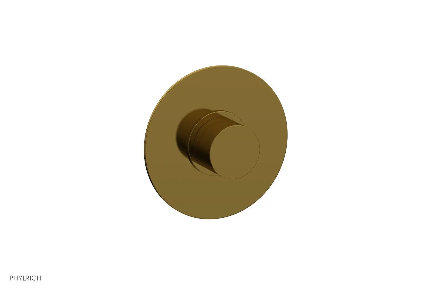 Phylrich BASIC II 1/2" Mini Thermostatic Round Shower Trim Smooth Handle by Phylrich