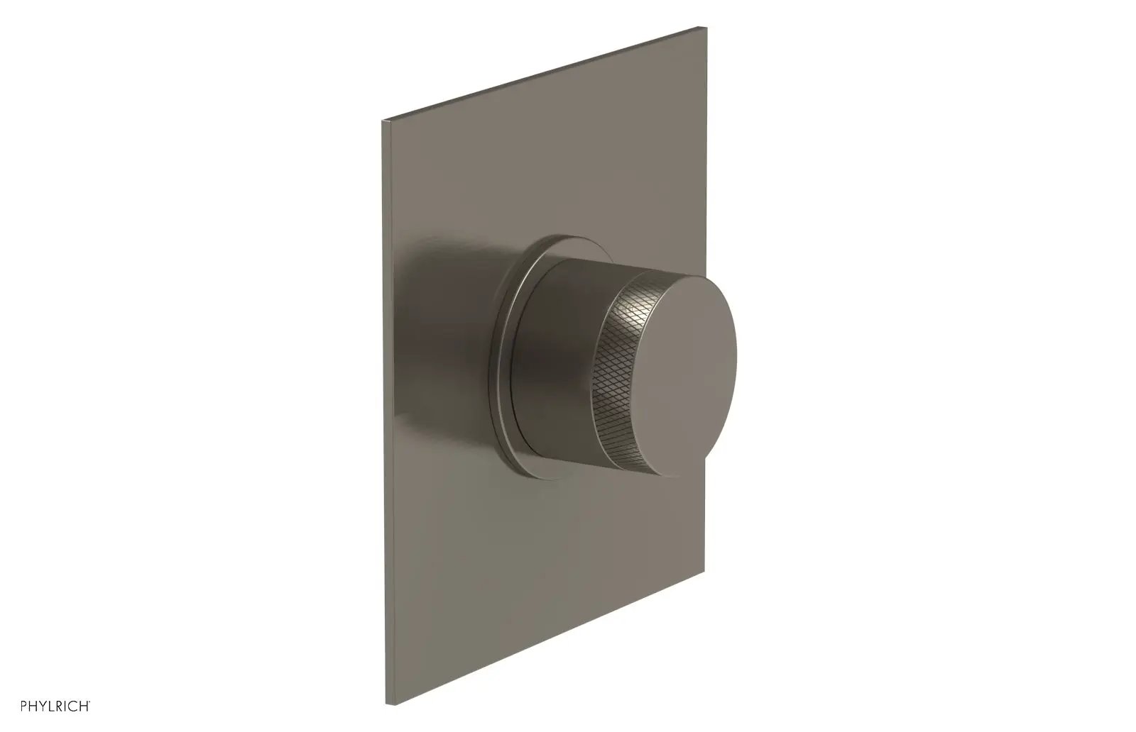 Phylrich BASIC II 1/2" Mini Thermostatic Square Shower Trim Knurled Handle by Phylrich