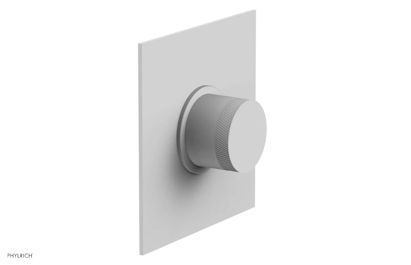 Phylrich BASIC II 1/2" Mini Thermostatic Square Shower Trim Knurled Handle by Phylrich