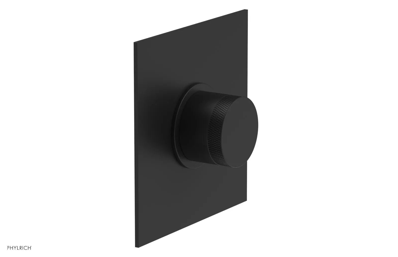 Phylrich BASIC II 1/2" Mini Thermostatic Square Shower Trim Knurled Handle by Phylrich