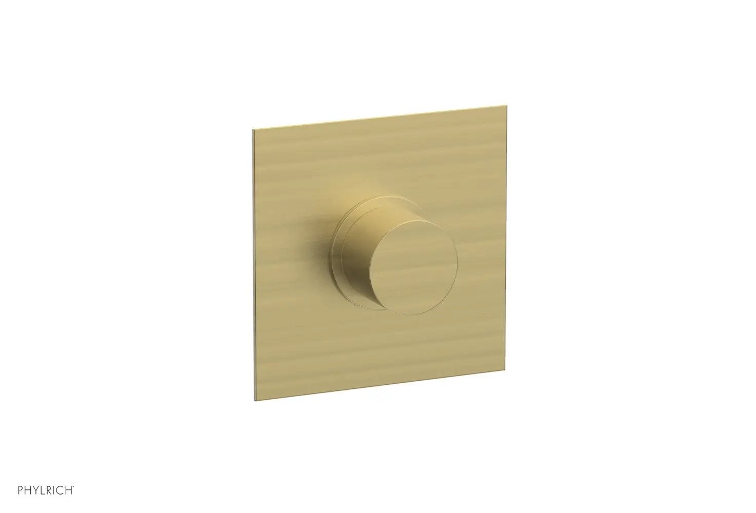 Phylrich BASIC II 1/2" Mini Thermostatic Square Shower Trim Smooth Handle by Phylrich