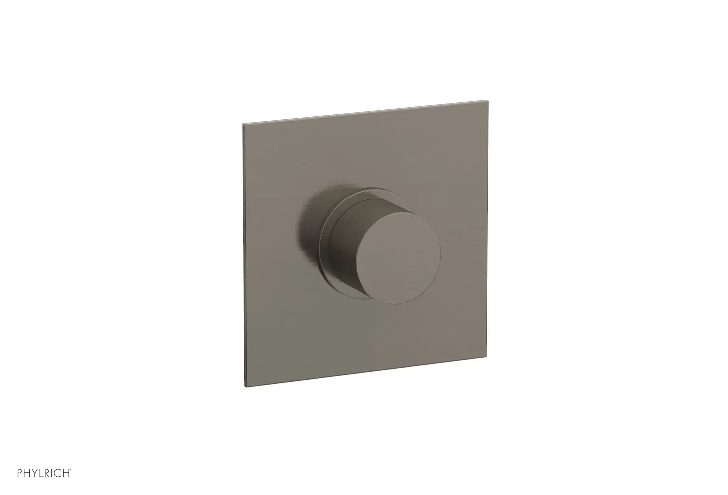 Phylrich BASIC II 1/2" Mini Thermostatic Square Shower Trim Smooth Handle by Phylrich