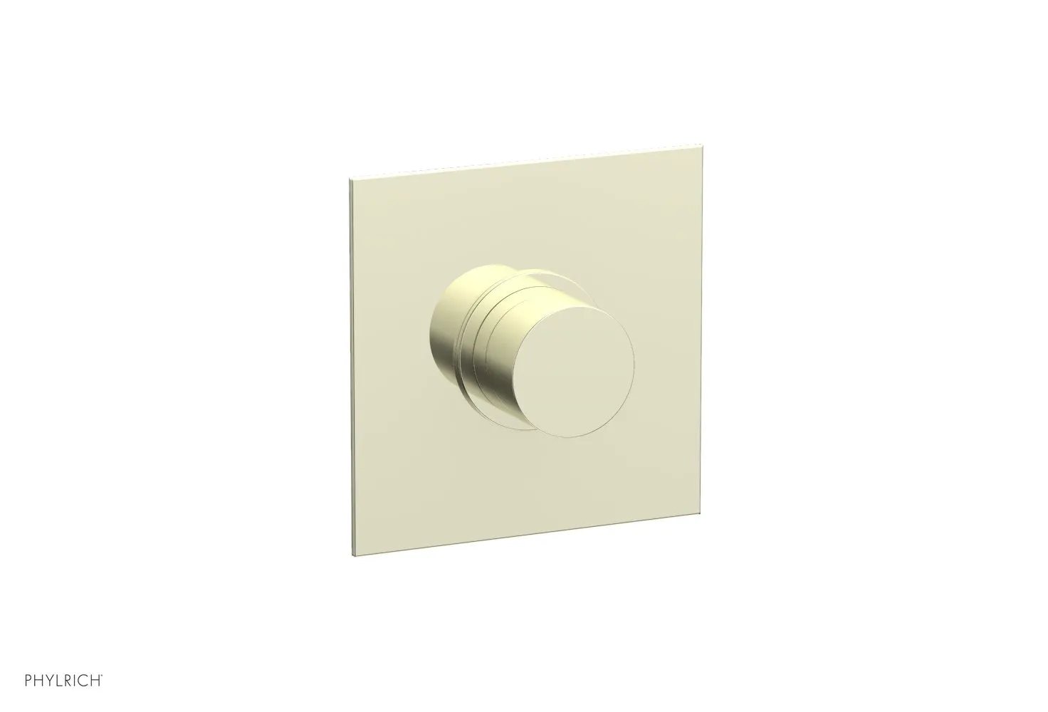 Phylrich BASIC II 1/2" Mini Thermostatic Square Shower Trim Smooth Handle by Phylrich